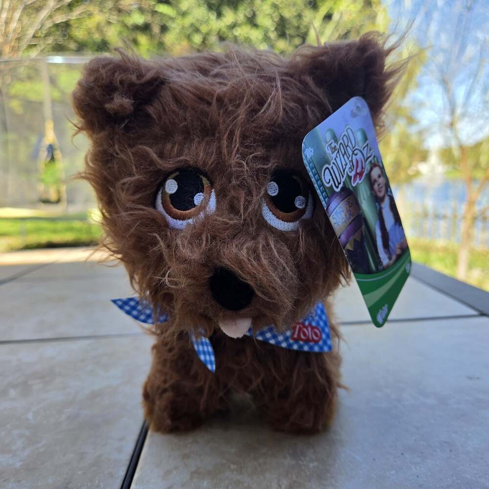 Jazwares WIZARD OF OZ TOTO Terrier Dog 8 inch Plush Dorothy WICKED *New W/Tags*